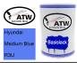 Preview: Hyundai, Medium Blue, R3U: 500ml Lackdose, von ATW Autoteile West.